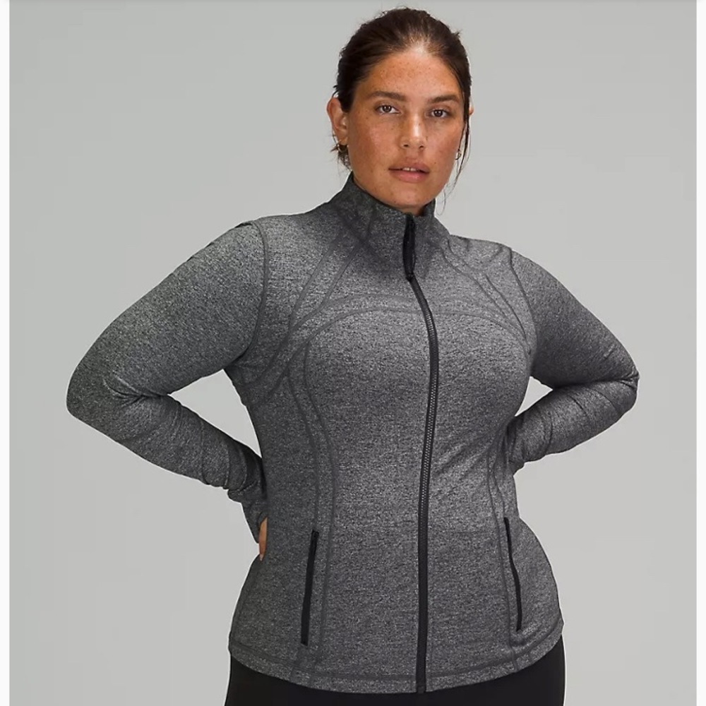 Lululemon Define Jacket *Luon Heathered Black Size 12